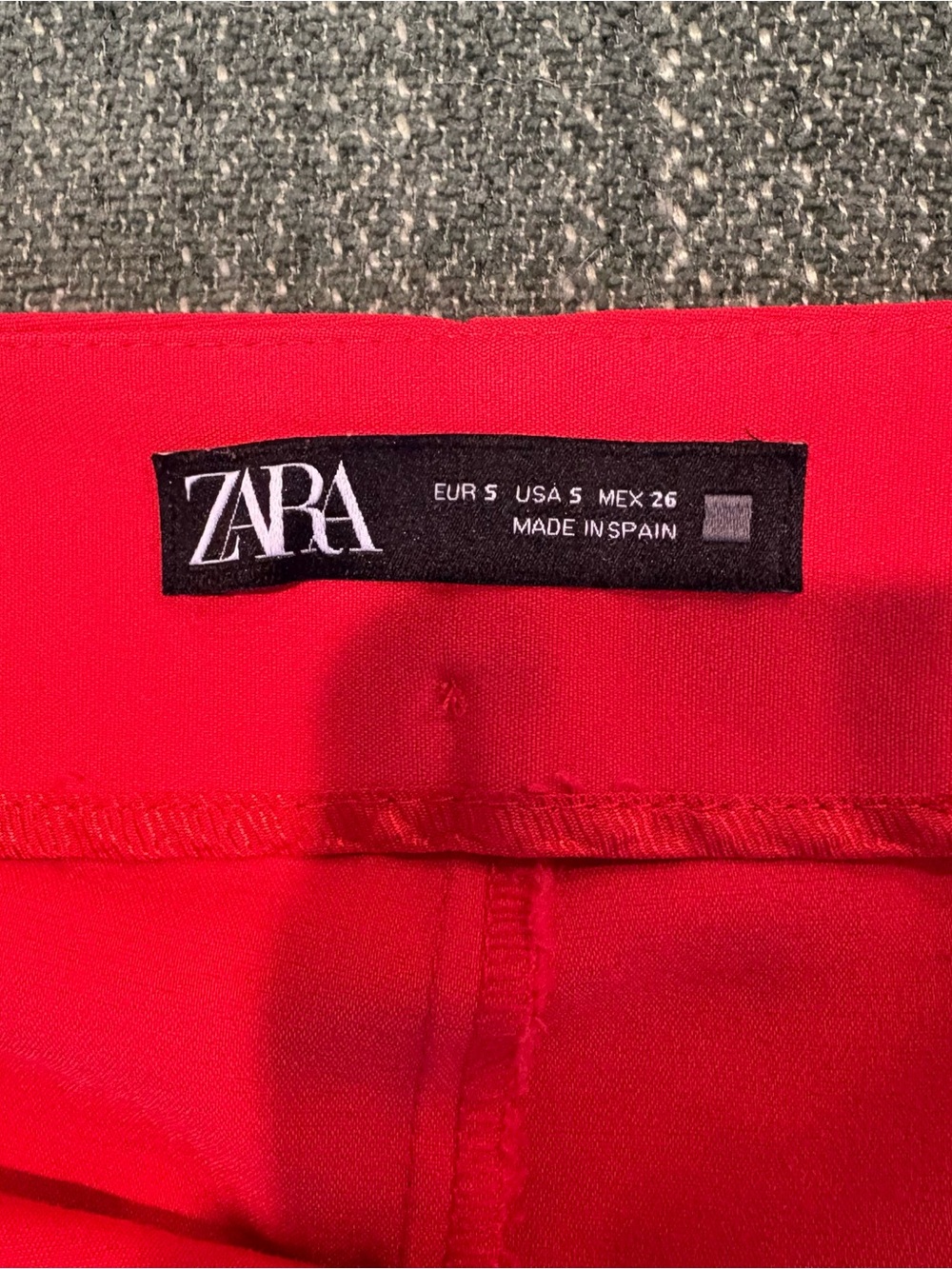 Zara Bright Red Ruffle Mini Skort - Picture 4 of 6